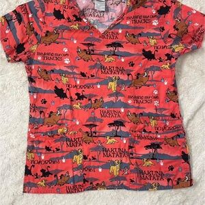 Disney Red and Black Lion King Top